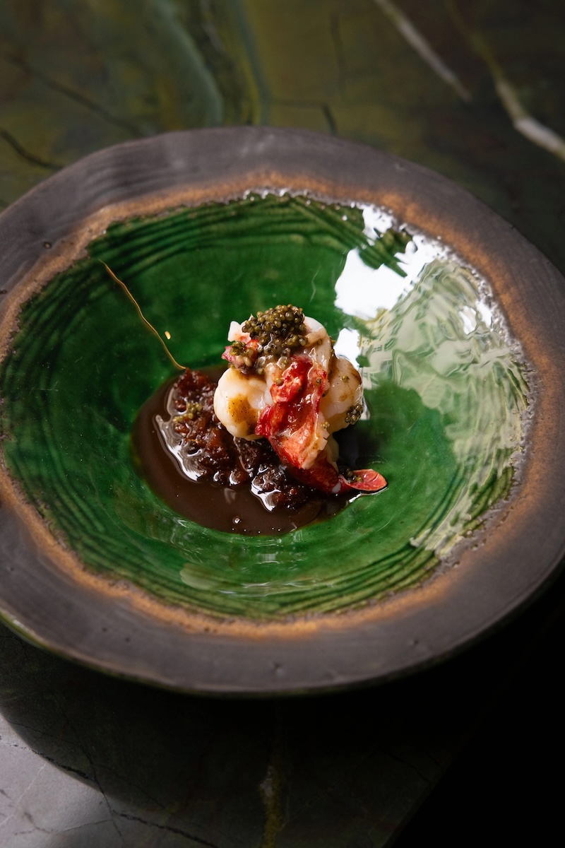 Plat gastronomique fusion franco-malaisienne